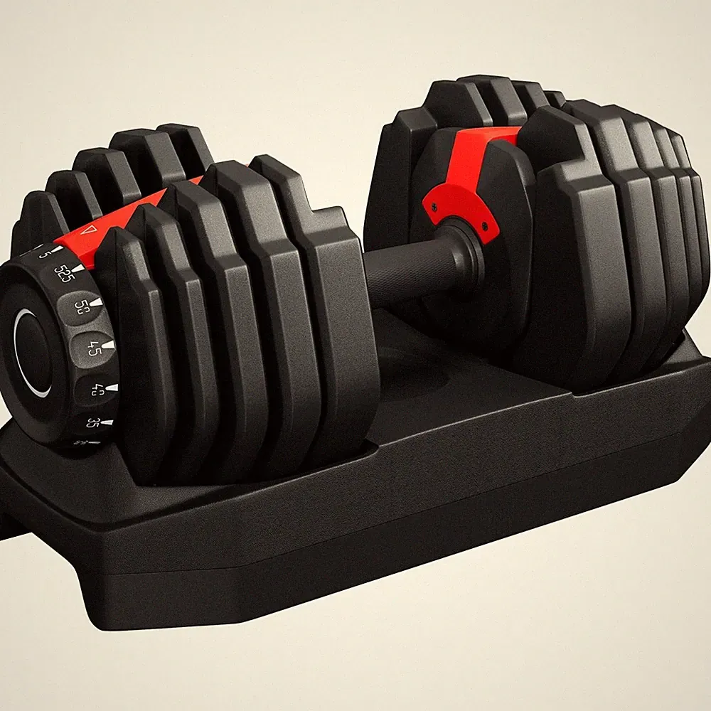 Adjustable Dumbbell Set 52.5lb Weight Dumbbells Single/Pair