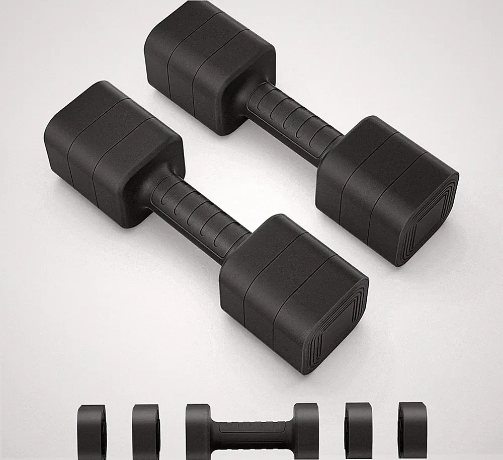 Adjustable Dumbbell Set of 2, 10LBS/20LBS/30LBS Adjustable Weight Set, Anti-Slip