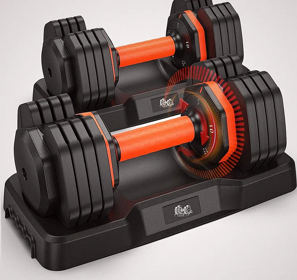 Adjustable Dumbbell Set of 2, 110LB/50LB Weights Dumbbell Set for Home Gym Exerc