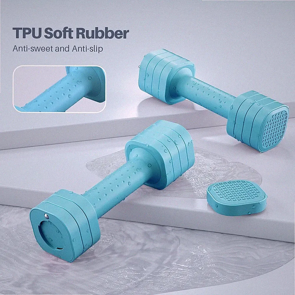 Adjustable Dumbbell Set of 2, 4 in 1 Free Weights Dumbbells Set for Women