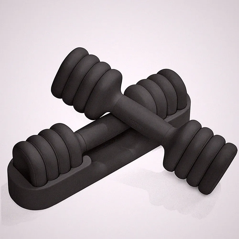 Adjustable Dumbbell Set of 2, 4-in-1 Hand Weights for Women at Home, Compact