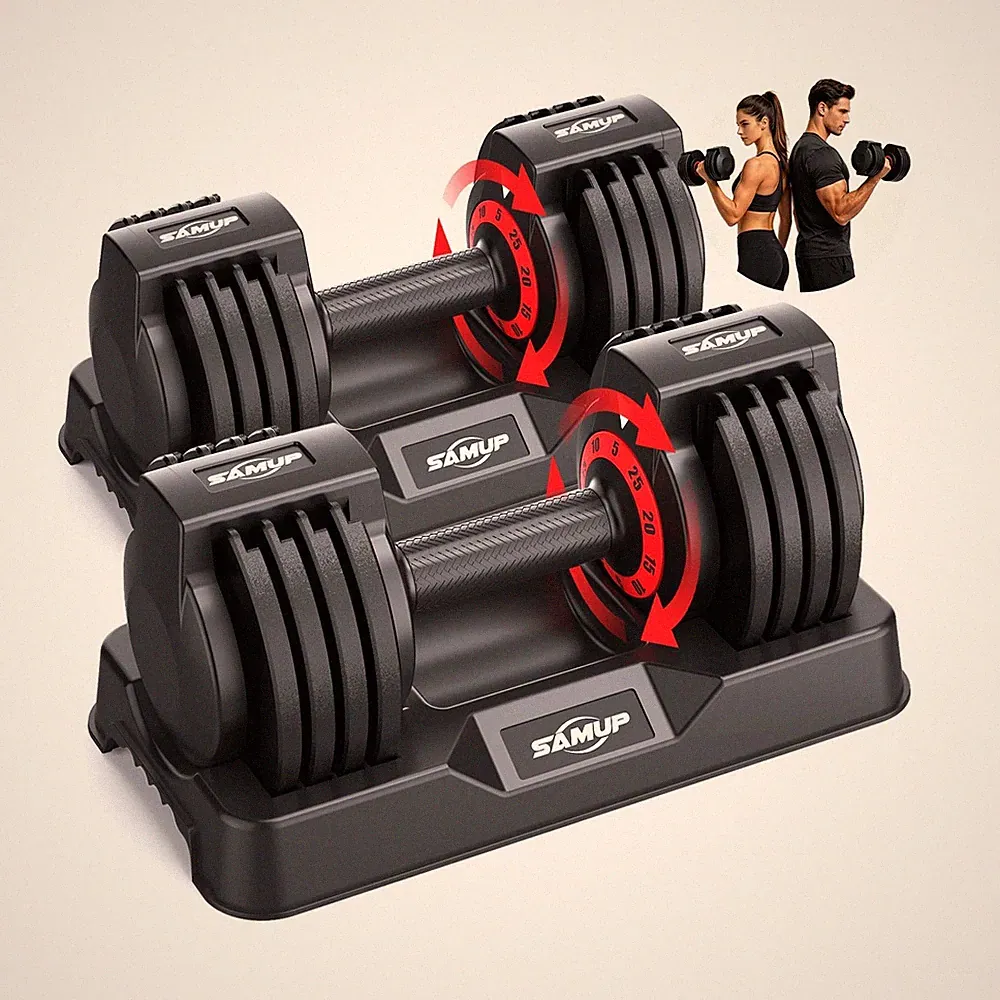 Adjustable Dumbbell Set of 2, 50LBS/100LBS Weights Dumbbell Set with Storage...