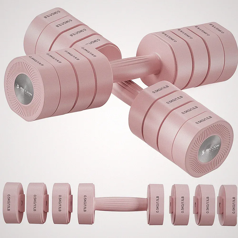Adjustable Dumbbell Set of 2, Hand Weights for Women, Each 2.2/4.4/6.6/8.8 lb...