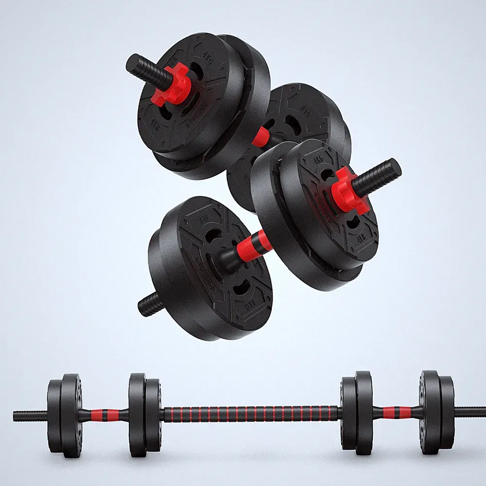 Adjustable Dumbbell Set, Portable Design with Changeable Weight Plates and Non-S