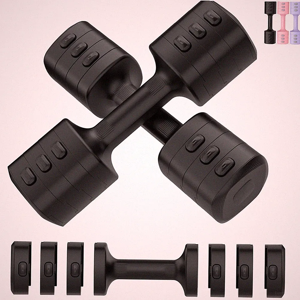 Adjustable Dumbbell Set, Total 11LB Weight Dumbbells Set for , Each 2.2/3.3/4...