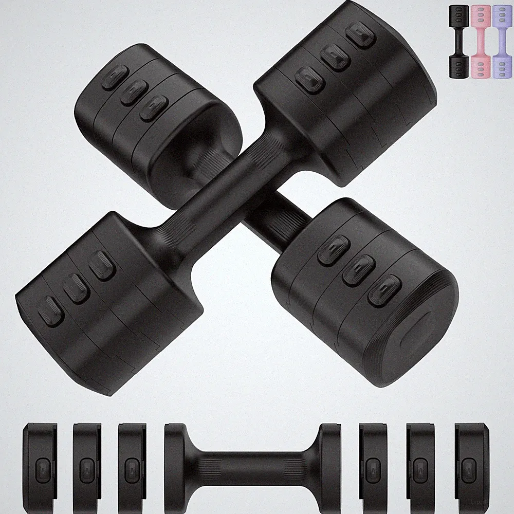 Adjustable Dumbbell Set, Total 11LB Weight Dumbbells Set for Women, Each 2.2/...