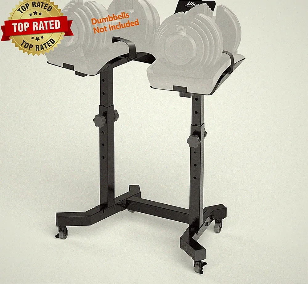Adjustable Dumbbell Stand - Weight Stand with 4 Level Height Adjustment Dumbbel