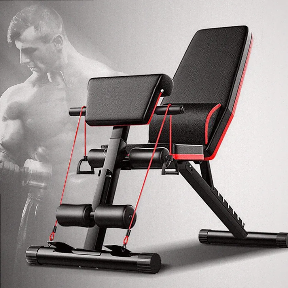 Adjustable Dumbbell Weight Bench Full Body Workout Foldable Incline Decline Gym