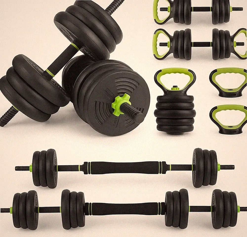 Adjustable Dumbbell Weight Set 44LBS Barbell Weight for Home Gym Push-Up Stand