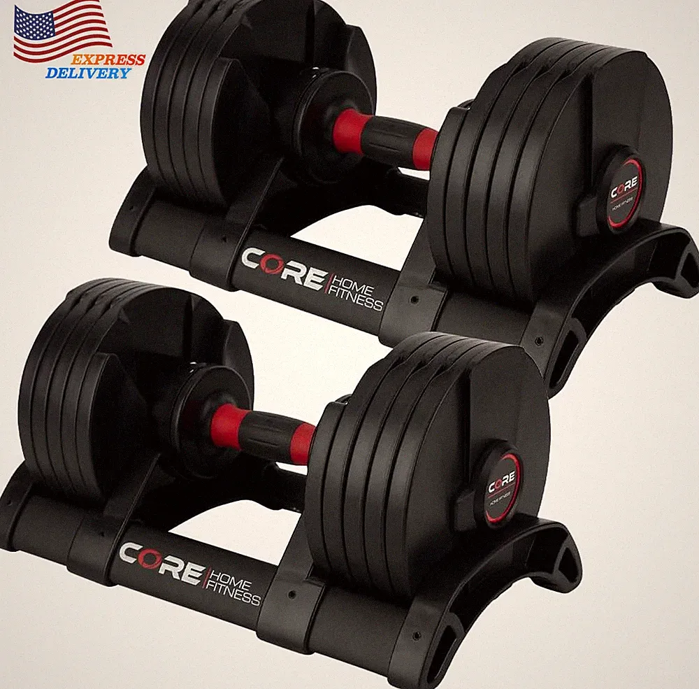 Adjustable Dumbbell Weight Set FREE SHIPPING USA