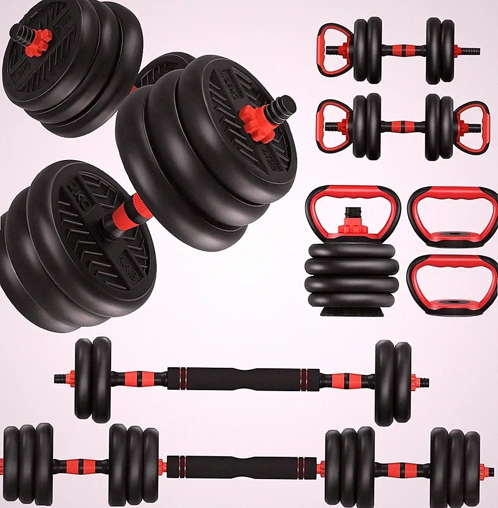 Adjustable Dumbbells,20/30/40/60/80Lbs Free Weight Set with Connector, 4 In1