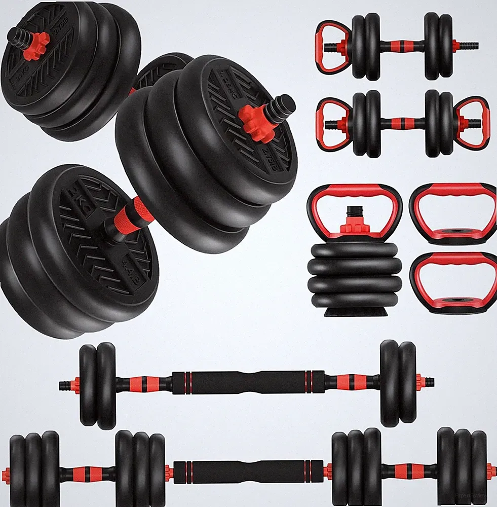 Adjustable Dumbbells,20/30/40/60/80lbs Weight Set with Connector, 4 in1