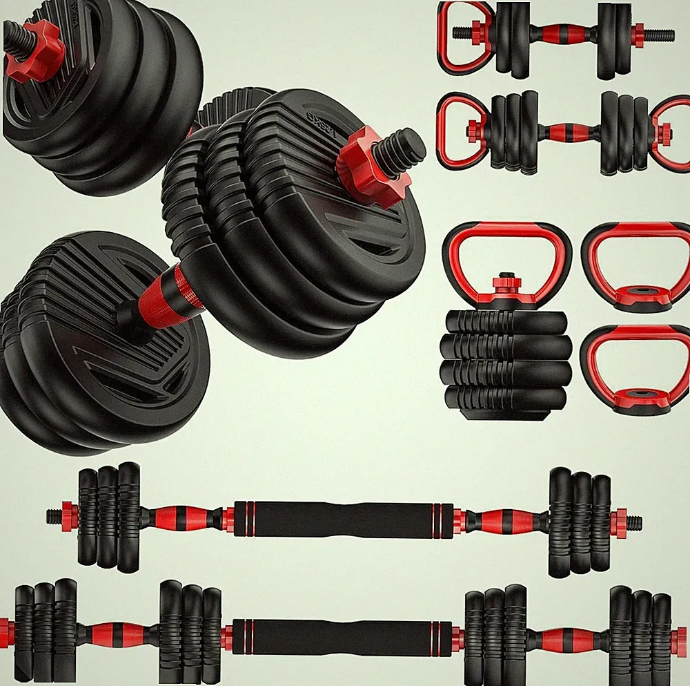 Adjustable Dumbbells, 20/30/45/70/90Lbs Free Weight Set with Connector,5 In1 Dum