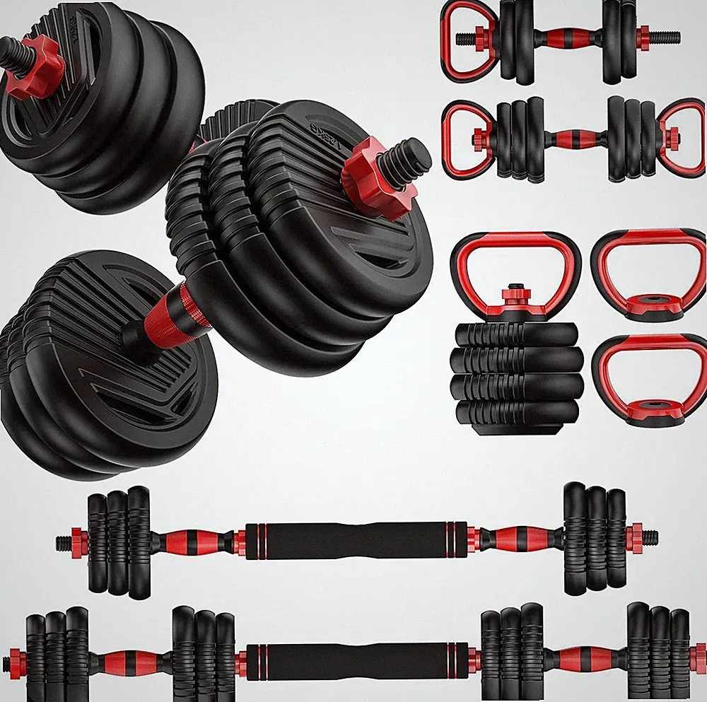 Adjustable Dumbbells, 20/30/45/70/90Lbs Free Weight Set with Connector,5 In1 Dum