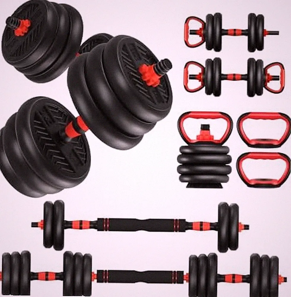 Adjustable Dumbbells, 20LBS Free Weight Set with Connector, 4 in 1 Dumbbell Set