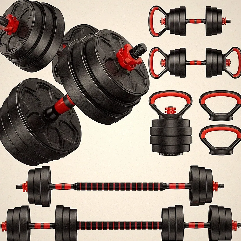 Adjustable Dumbbells, 22/33/44/66/88LBS Free Weight Set with Connector, 4 in 1 W
