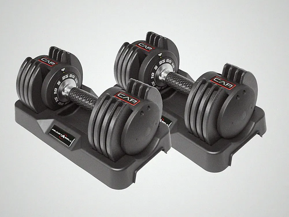 Adjustable Dumbbells, 25lb SmartBell Dumbbell Set with Quick-Select Weight
