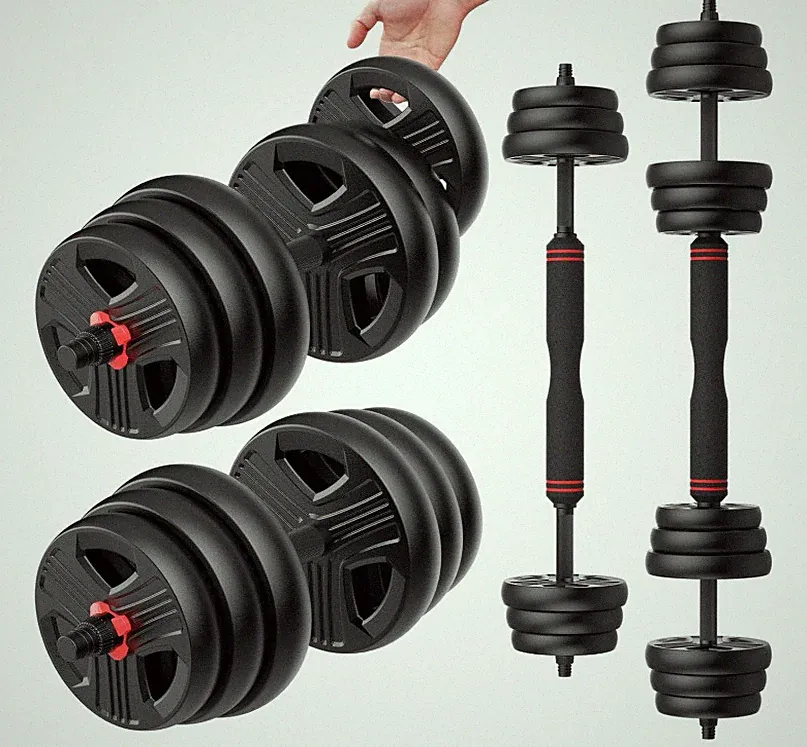 Adjustable Dumbbells, 30lbs (15lbs Pair) Home Gym Free Weight Set with Connector