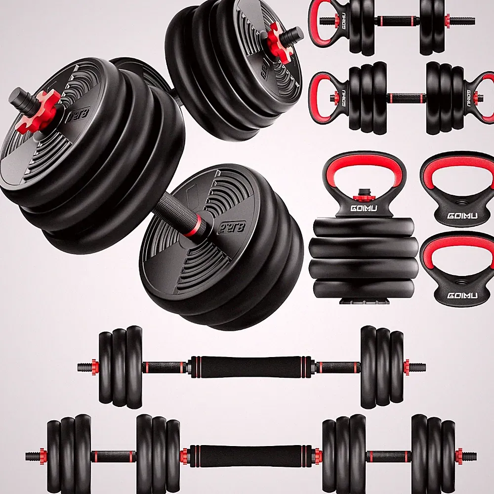 Adjustable Dumbbells 32/54/76/94LBS Free Weight Set 4 in 1 Dumbbell Set Used as
