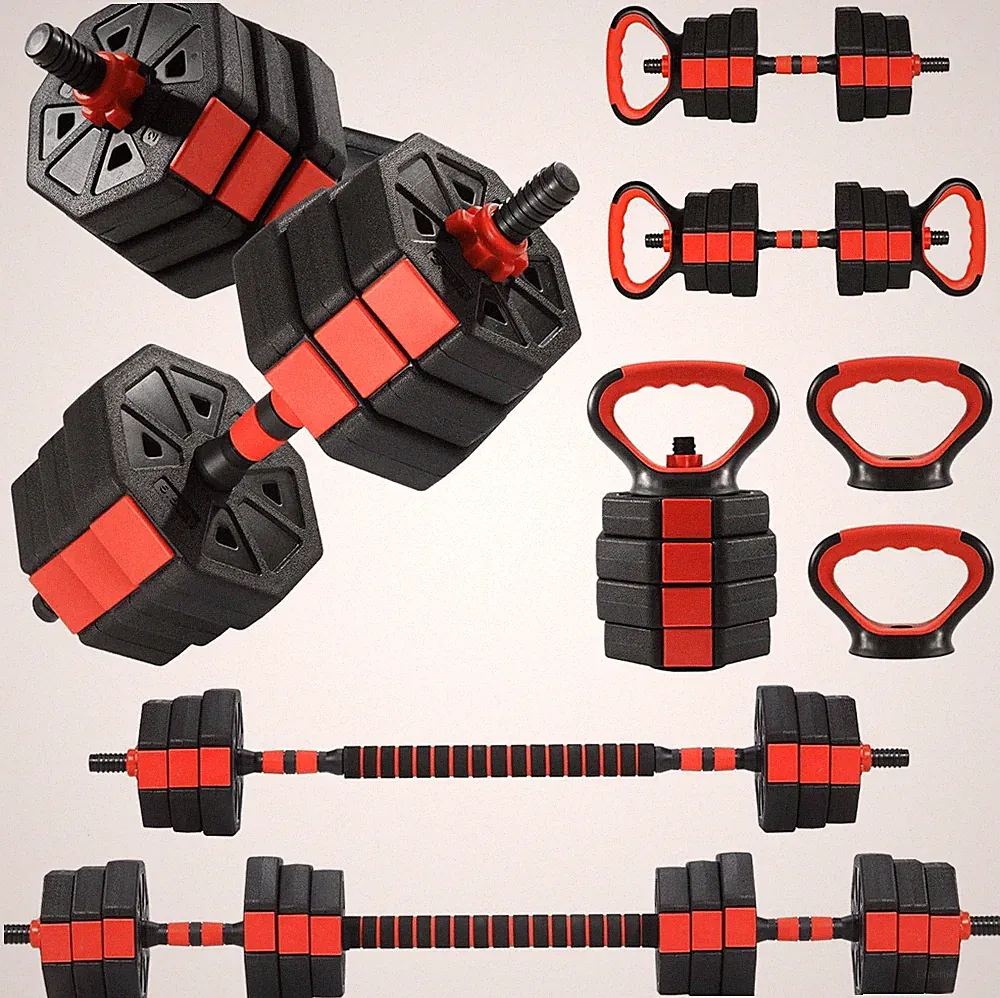 Adjustable Dumbbells, 44/66/88Lbs Free Weight Set with Connector, 4 In1 Weight D