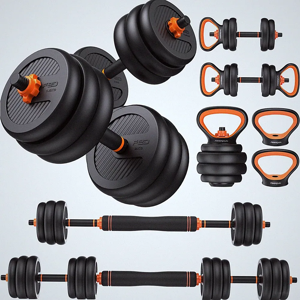 Adjustable Dumbbells, 45lbs Free Weight Set with Connector, 4 in1 Dumbbells S...