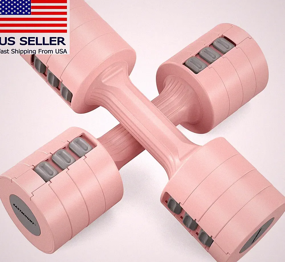 Adjustable Dumbbells 5 Lb Dumbbells Set of 2 / Pair 10 Lb Total Free Weights 6 i