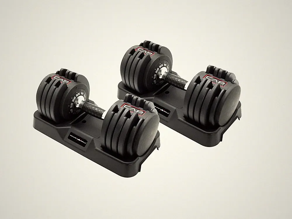 Adjustable Dumbbells, 55lb SmartBell Dumbbell Set with Quick-Select Weights