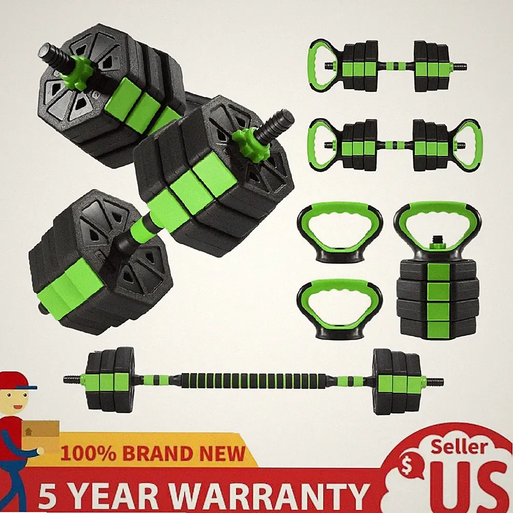 Adjustable Dumbbells, 66 Lbs 4 In 1 Free Weight Set with Connector, Dumbbell Set