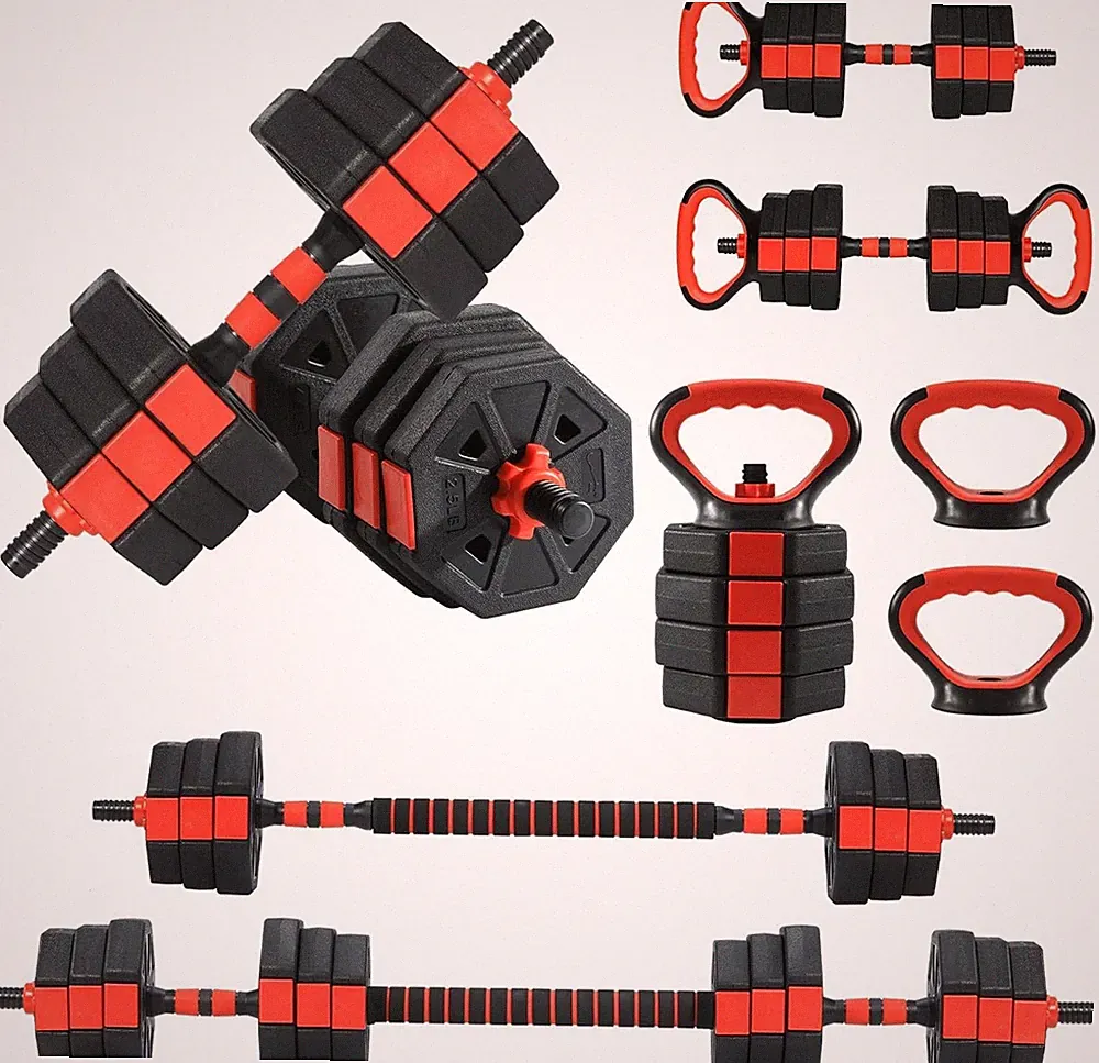 Adjustable Dumbbells, 66 Lbs Free Weight Set with Connector, 4 In 1 Dumbbell Set