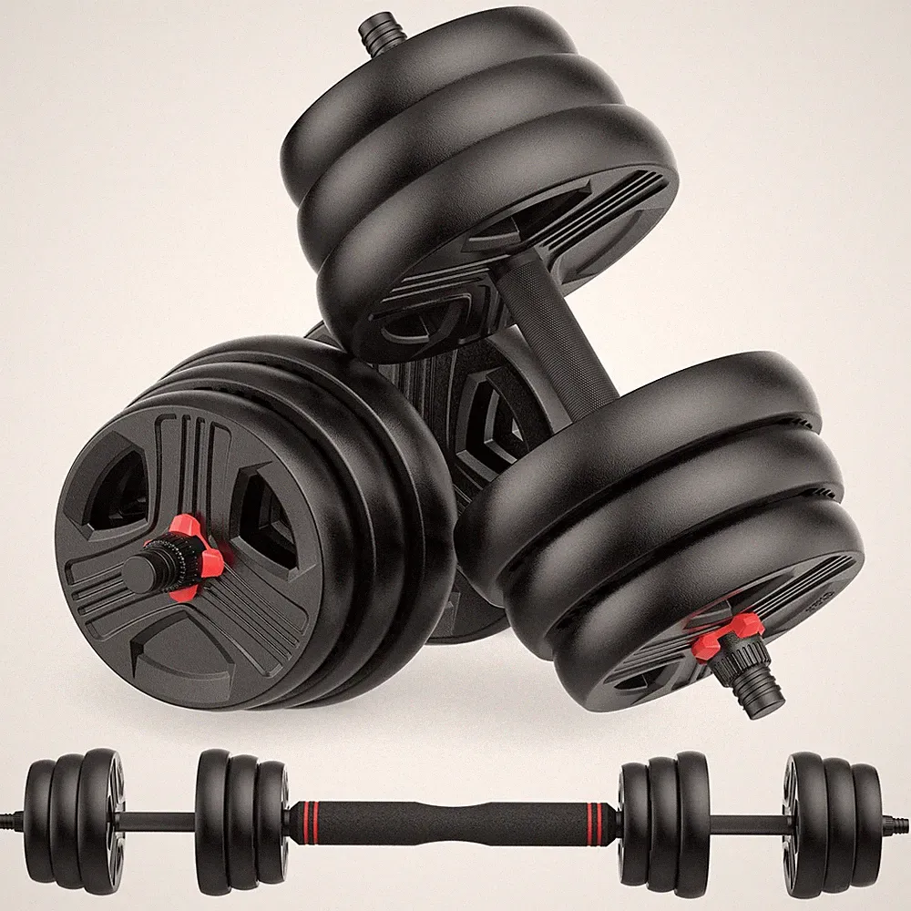 Adjustable Dumbbells 80lb Set of 2 Convertible Barbell UKEEP Lightweight Sets