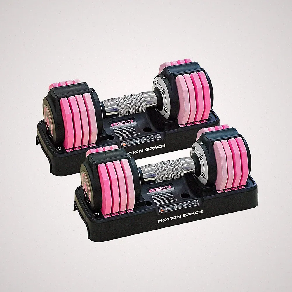 Adjustable Dumbbells Set 12.5LB Pair, 1-Sec Fast Adjustable 5 Free Weights, P...