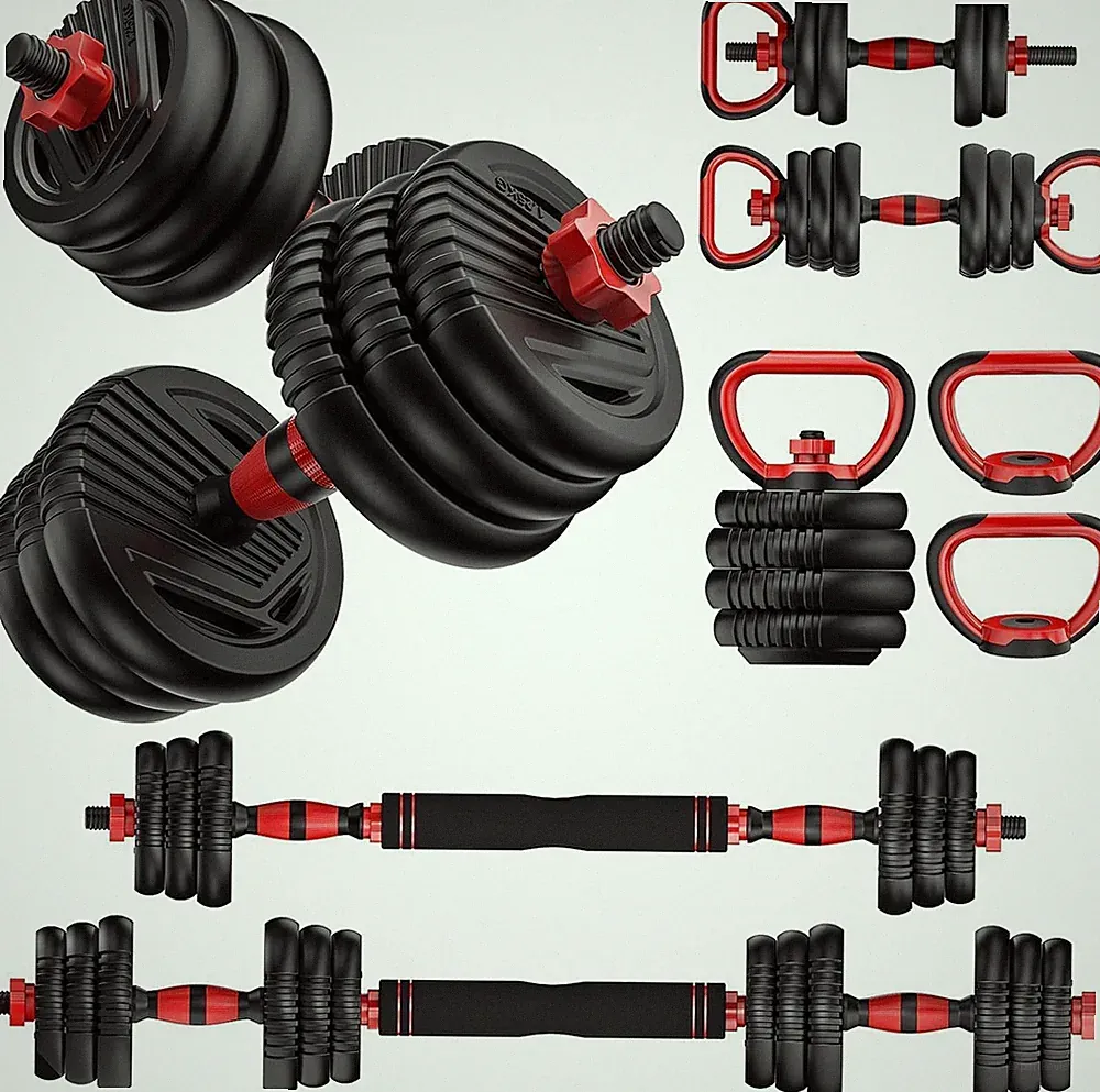 Adjustable Dumbbells Set 20 30 45 70 90lbs Multifunctional Home Gym Equipment