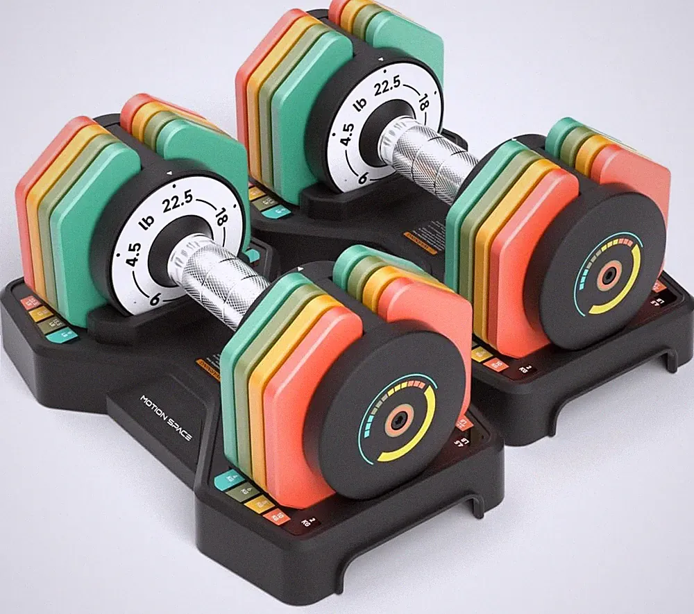 Adjustable Dumbbells Set 22.5LB Pair Quick Change