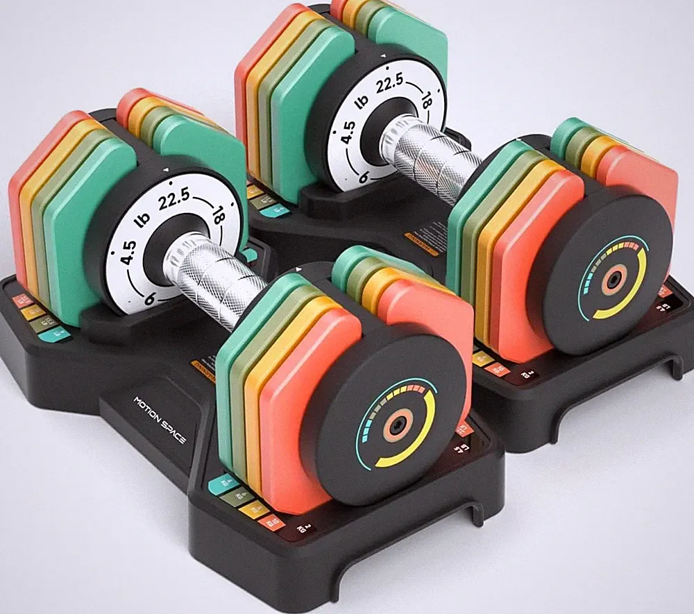 Adjustable Dumbbells Set 22.5LB Pair Quick Change