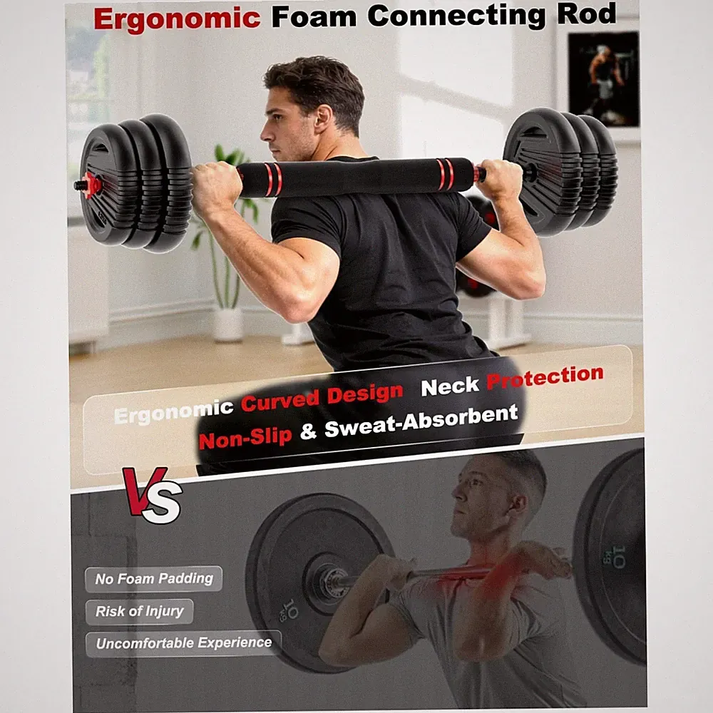 Adjustable Dumbbells Set, 5-in-1 Free Weights