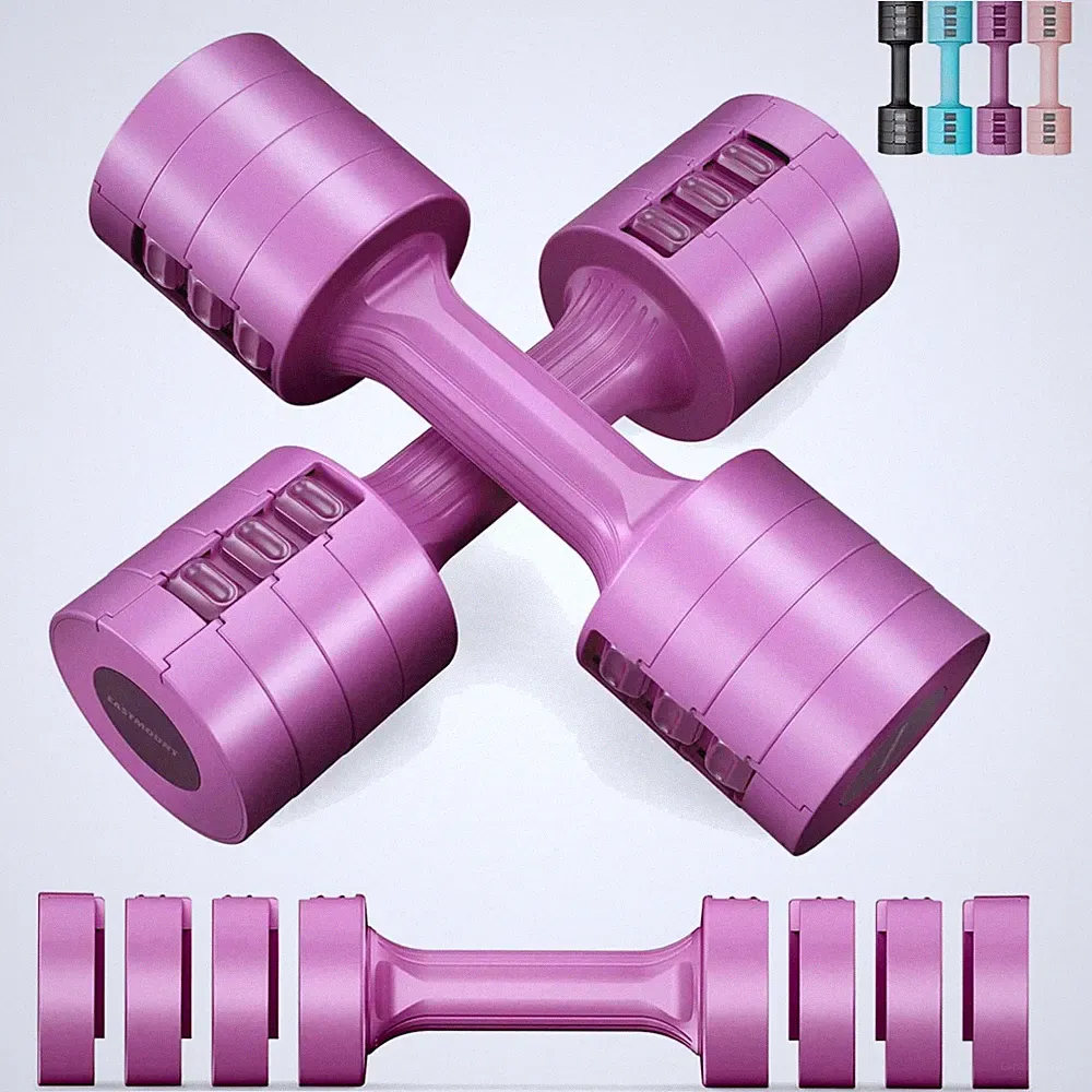 Adjustable Dumbbells Set 5 lb Pair 10 lb Total