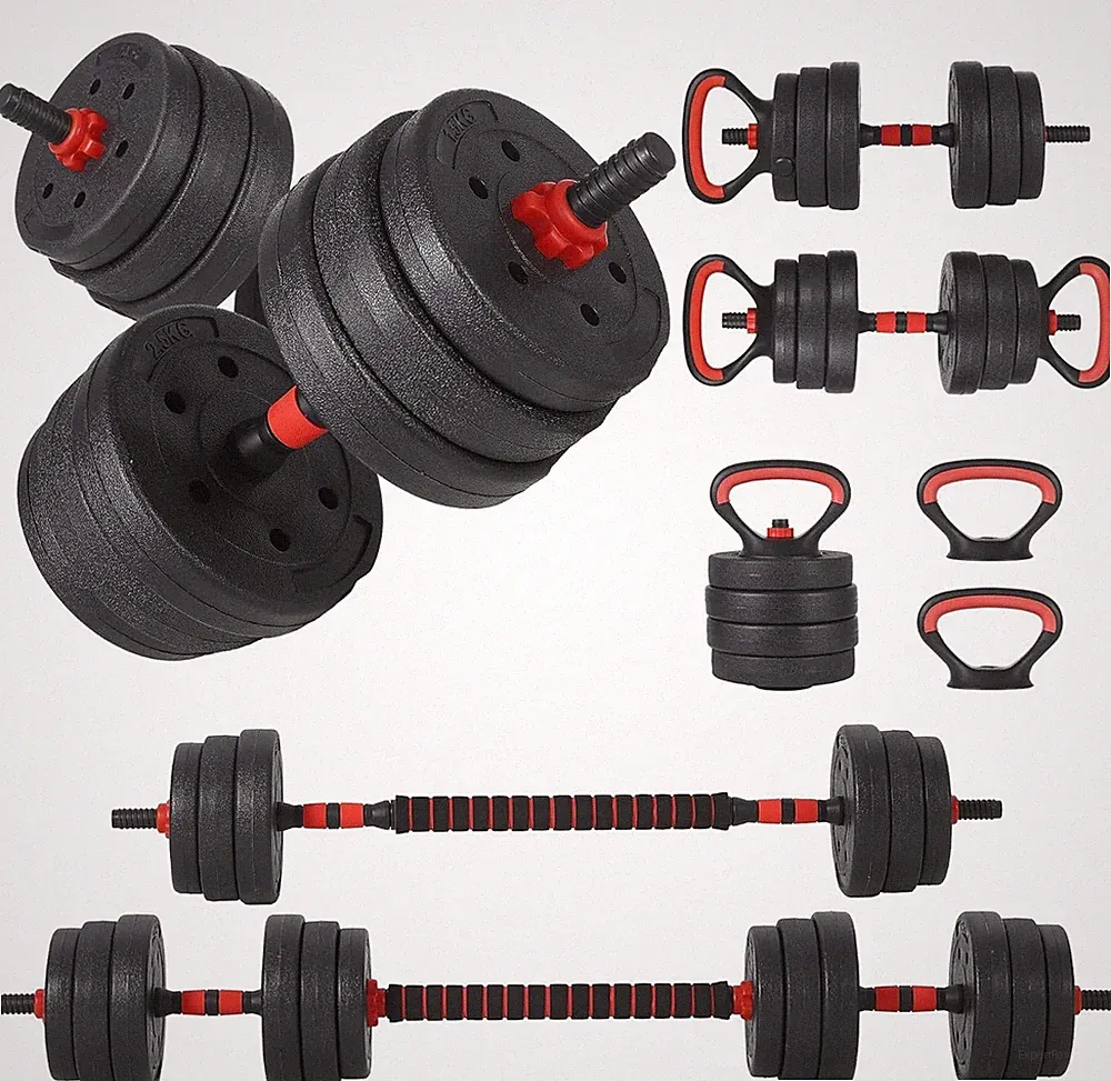Adjustable Dumbbells Set of 2,45LBS Dumbbells Set,Free Weight Set with Connec...