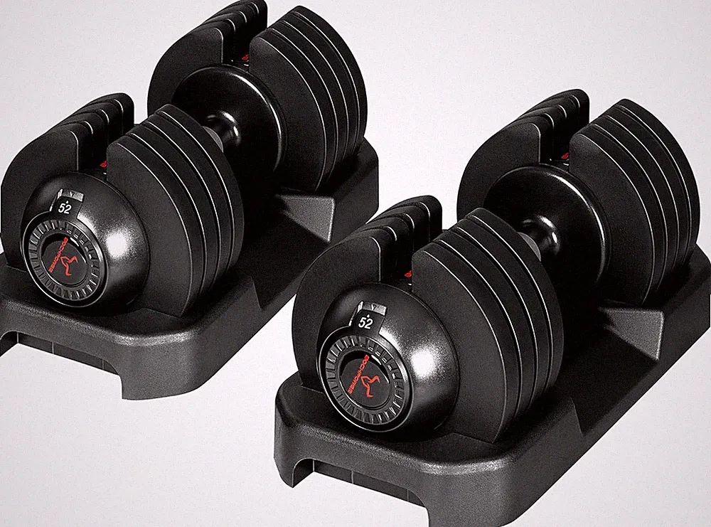 Adjustable Dumbbells Set of 2,Free Weights Dumbbells Set,52 Lbs Pair for Men/Wom