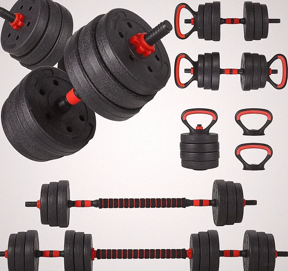 Adjustable Dumbbells Set of 2,Weight Set with Connector,Used as Barbell
