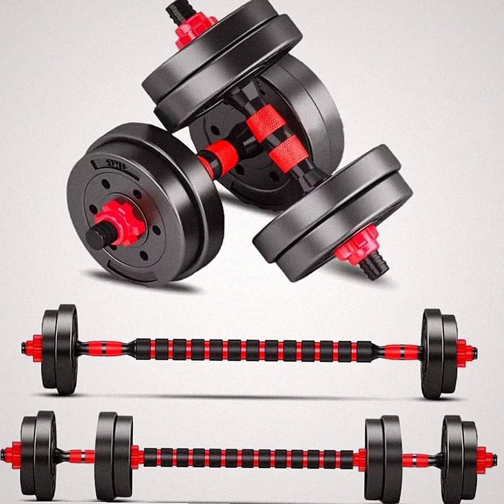 Adjustable Dumbbells Set with Barbell Conversion