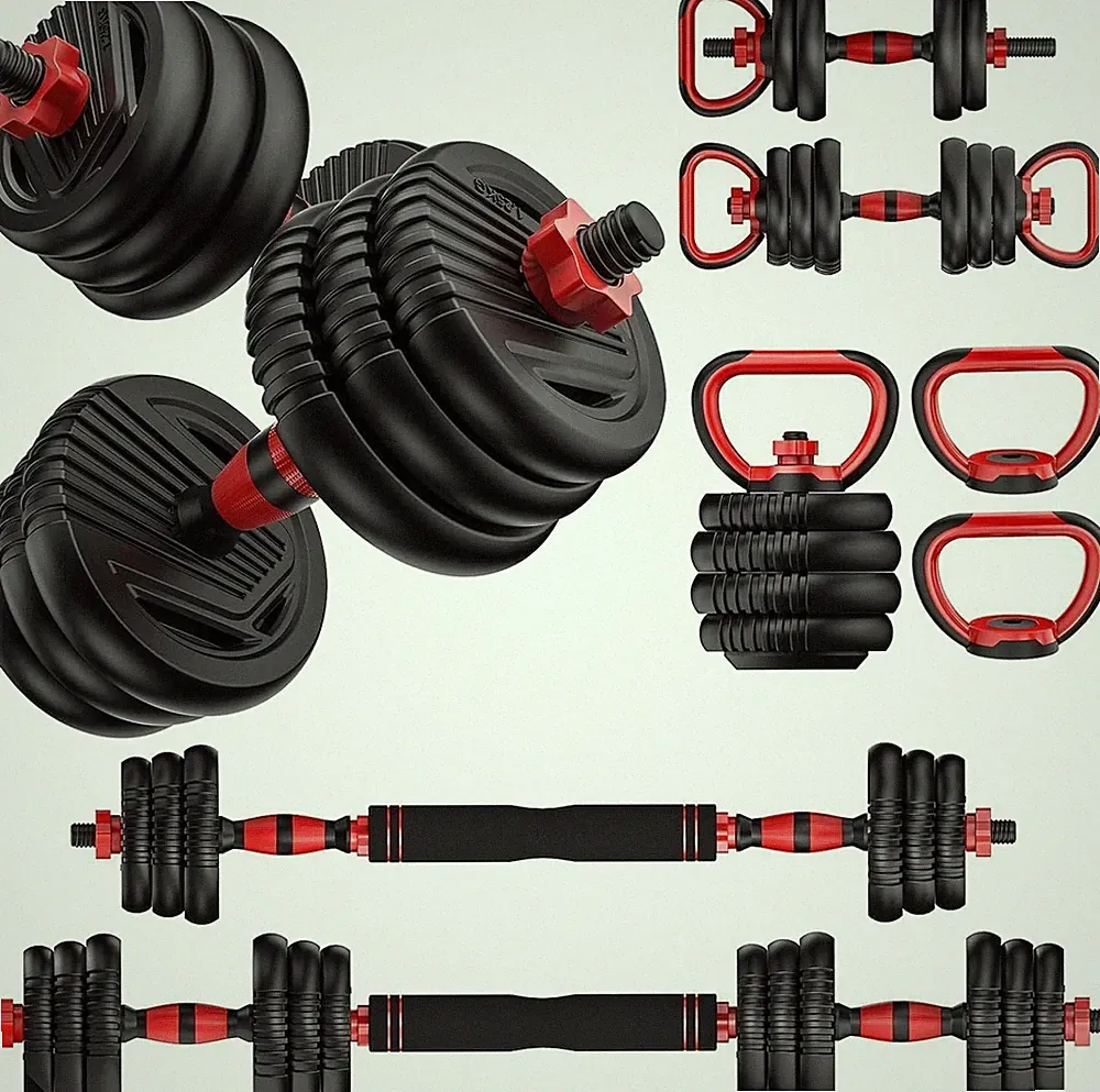 Adjustable Dumbbells Set with Connector 20 30 45 70 90 lbs Multifunctional