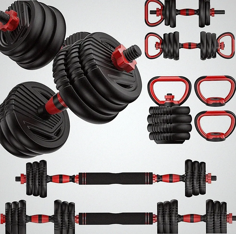 Adjustable Dumbbells Set with Connector 20 30 45 70 90 lbs Multifunctional