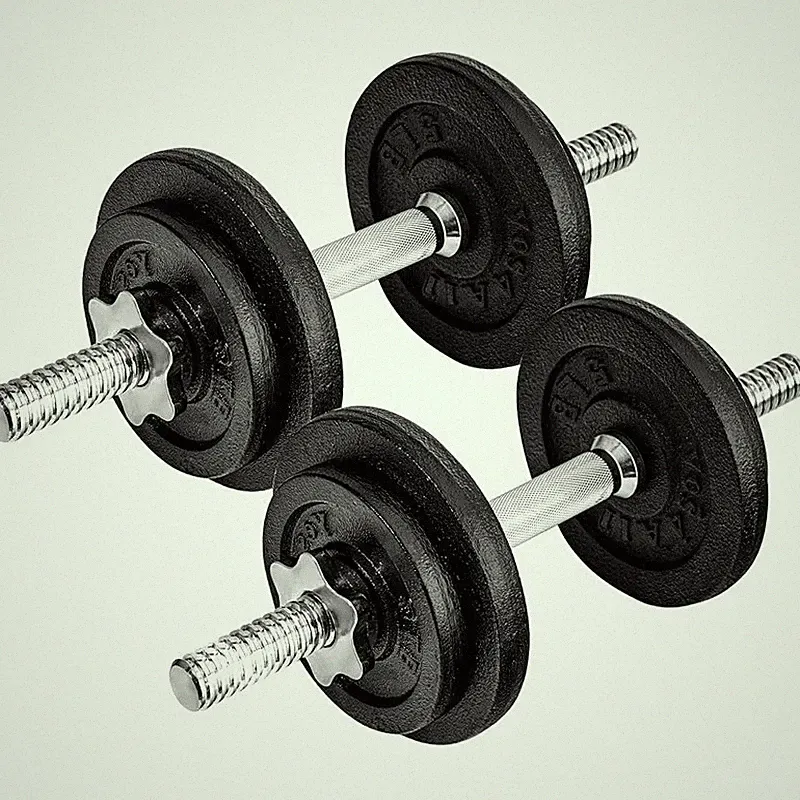 Adjustable Dumbbells Weight Set 40LB W/ Non-Slip Grip Home Gym Fitness New