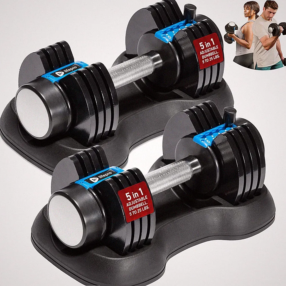 Adjustable Dumbbells & Weights for Home Gym, QuickAdjust
