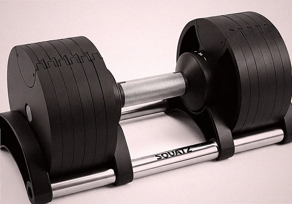 Adjustable Dumbbells with Quick Weight Change, Space-Saving Dumbbell Set with An