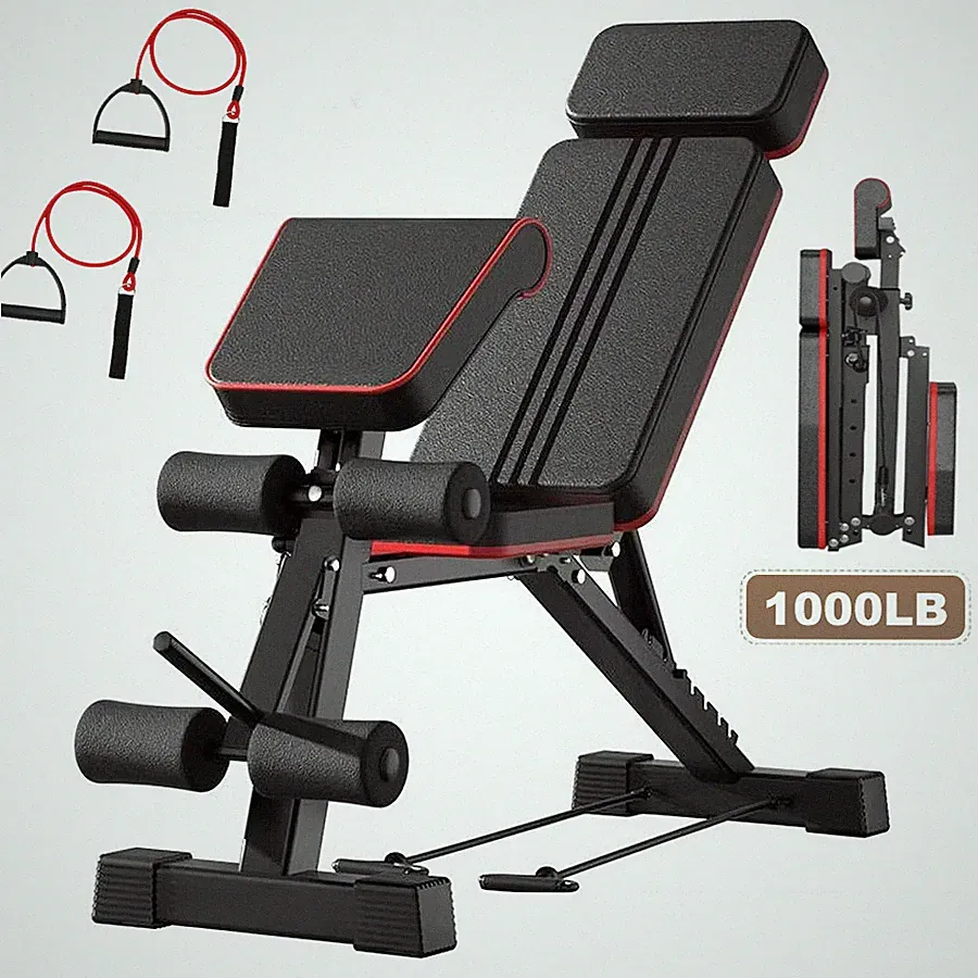Adjustable Foldable Weight Bench for Home Gym Strength Training Workout Bench US