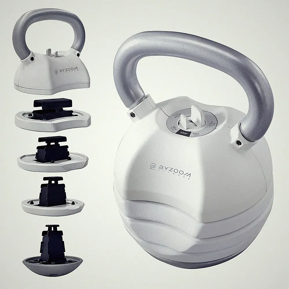 Adjustable Kettlebell BYZOOM FITNESS 30 40 50 lb