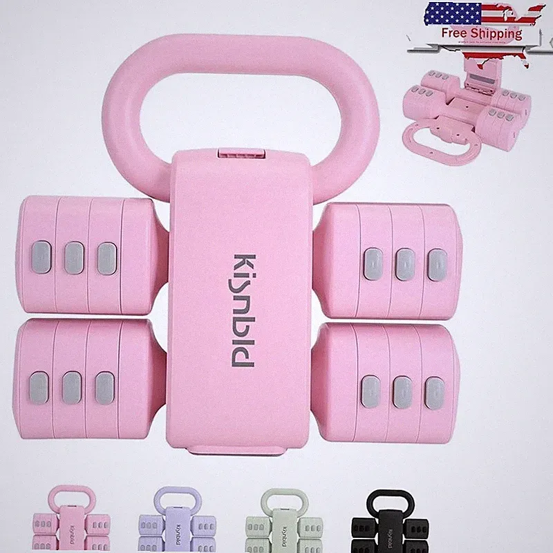 Adjustable Kettlebell Dumbbells Set Home Gym Full Body Workout Equipment New