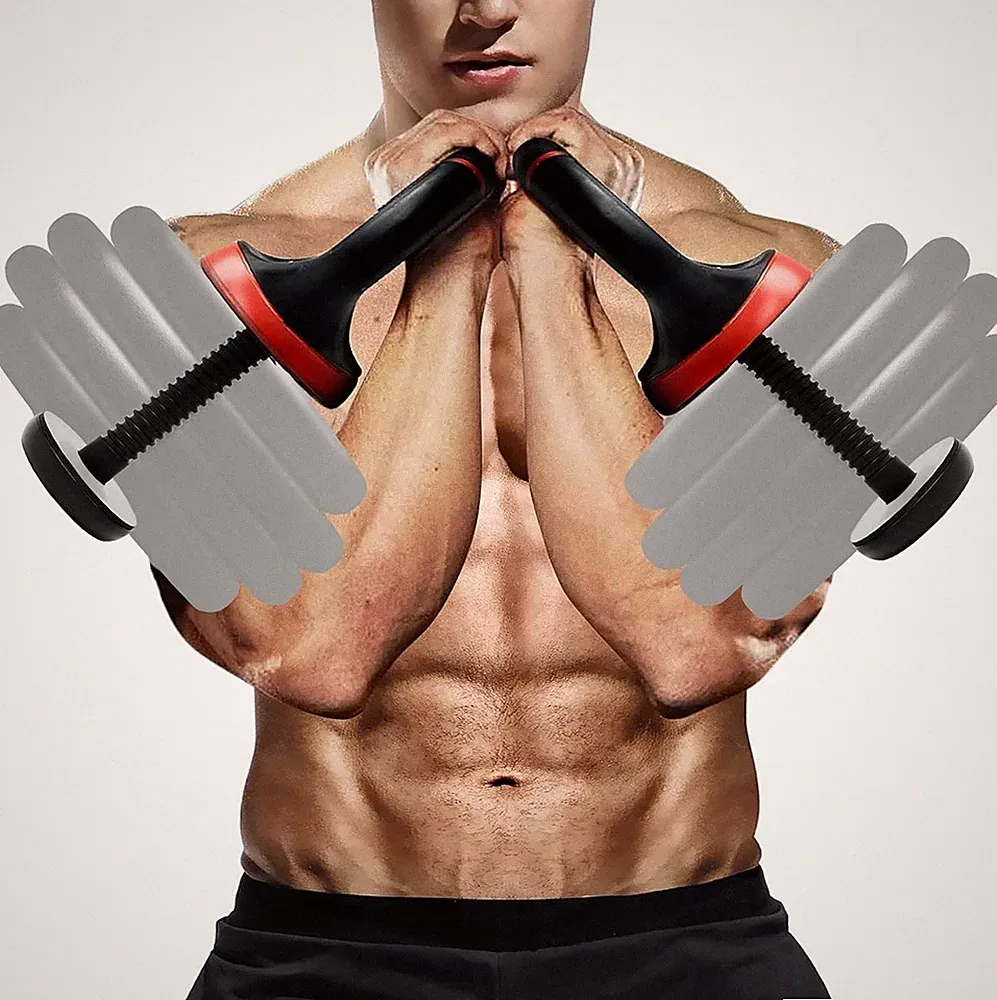 Adjustable Kettlebell Handle for Weight Plates Dumbbell Converter Strength