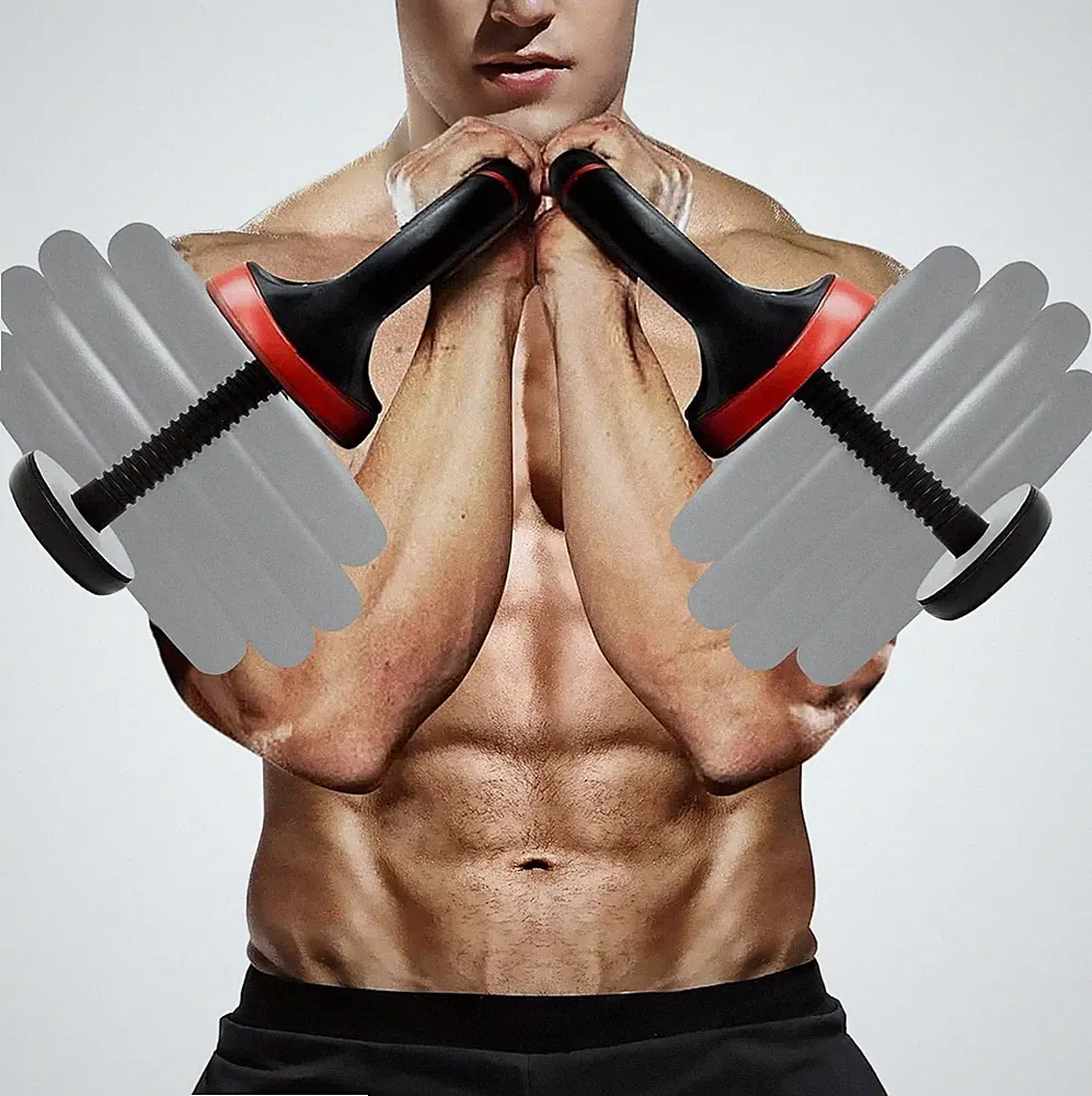 Adjustable Kettlebell Handle Weight Plates Dumbbell Converter Strength Training